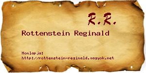Rottenstein Reginald névjegykártya